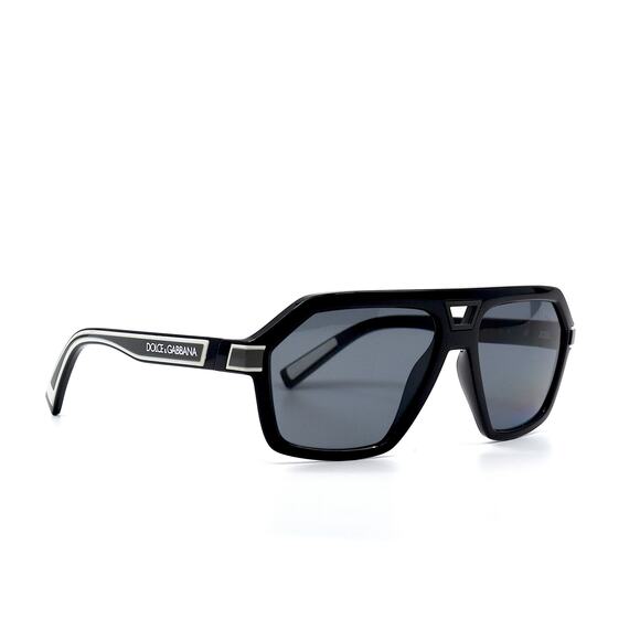 NEW DOLCE & GABBANA DG6176 BLACK DARK GREY POLARIZED SUNGLASSES AUTHENTIC ITALY - Picture 3 of 14